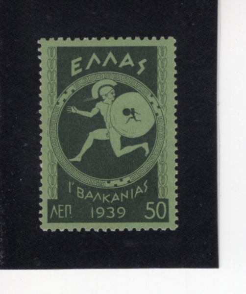 GREECE(�׸���)-#421-50 I-RUNNER WITH SHIELD(���и� �� ����)-1939.10.1��