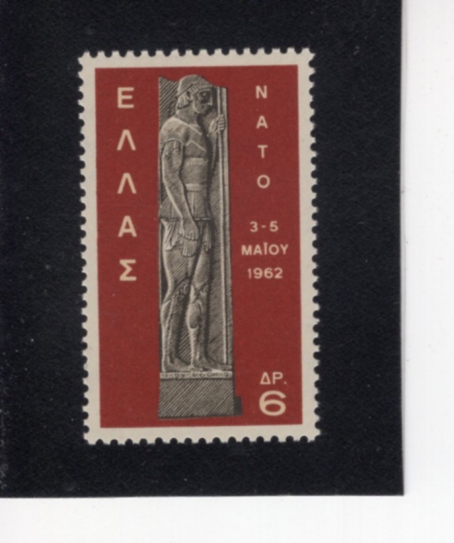 GREECE(�׸���)-#738-6d-STANDING SOLDIER FROM STELE OF ARISTON(�Ƹ���Ƽ���� ��)-1962.5.3��