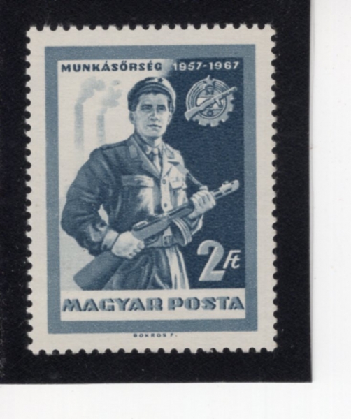 HUNGARY(�밡��)-#1818-2fo-MILITIANMAN(�κ���)-1967.2.18��