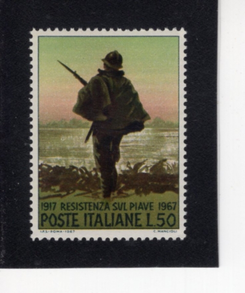 ITALY(��Ż����)-#975-50 I-SOLDIER AT THE PIAVE(��2�� �Ǿƺ� �� ����)-1967.11.9��