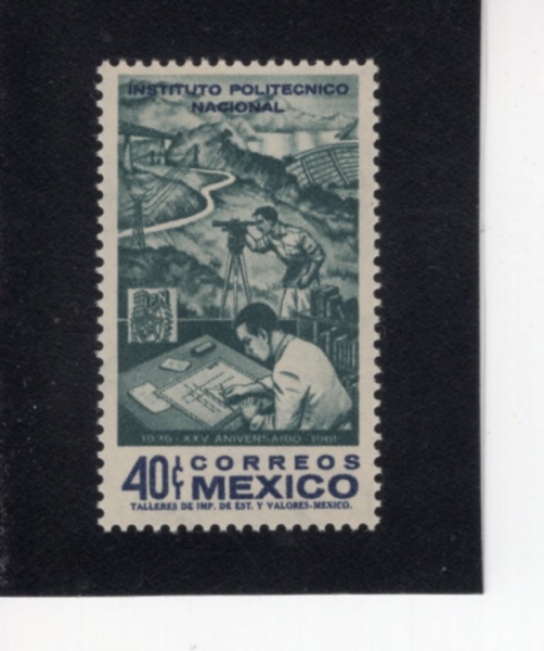 MEXICO(�߽���)-#923-40c-DRAFTSMAN AND SURVEYOR(������, ������)-1962.6.11��