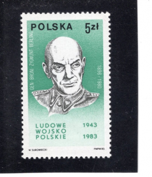 POLAND(������)-#2589-5z-GEN. ZYGMUNT BERING(���׹�Ʈ ������)-1983.10.12��