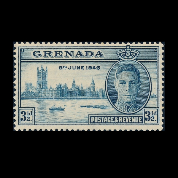 GRENADA(�׷�����)-#144-3 1/2p-PEACE(��ȭ)-1946.9.25��