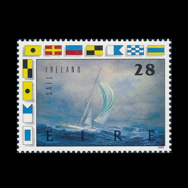 IRELAND(���Ϸ���)-#754-28p-FLAGS AND SAIL IRELAND YACHT ROUNDING CAPS HORN, BY DES FALLON(���, ���� ���Ϸ��� ��Ʈ)-1989.8.31��