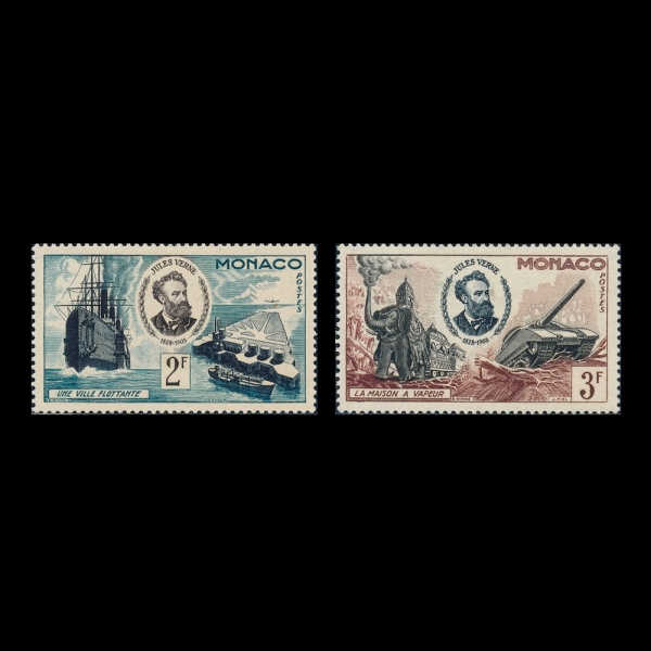 MONACO(����)-#340~1(2��)-\"A FLOATING CITY\" AND JULES VERNE, THE HOUSE OF VAPORS(�� ������ ���ٴϴ� ����, �������� ��)-1955.6.7��