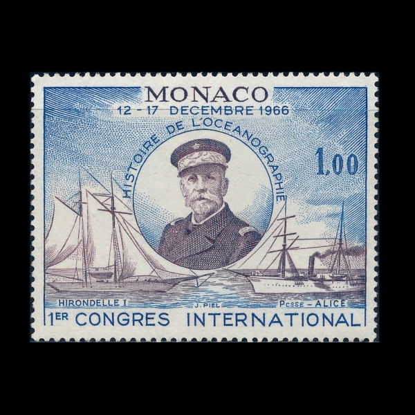 MONACO(����)-#641-1fr-PRINCE ALBERT I, YACHTS HIRONDELLE I AND PRICESS ALICE(�˺��� 1��, ���е�, SS �������� �ٸ���)-1966.12.12��