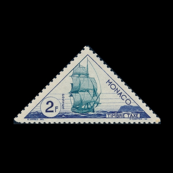 MONACO(����)-#J39-1fr-SAILING VESSEL(����)-1954��