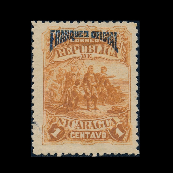 NICARAGUA(��ī���)-O21-1c-COLUMBUS SIGHTING LAND(ũ�������� �ݷ������� ����)-1892��