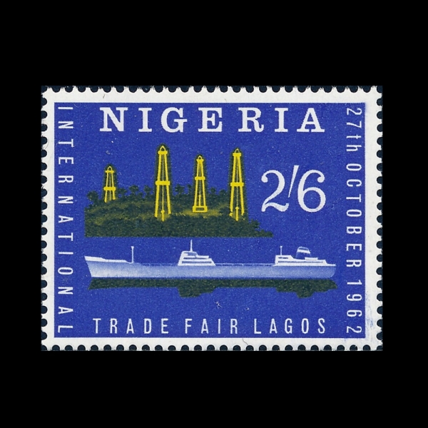 NIGERIA(����������)-137-2sh6p-OIL DERRICKS AND TANKER(���� �����, ���߼�)-1962.10.27��