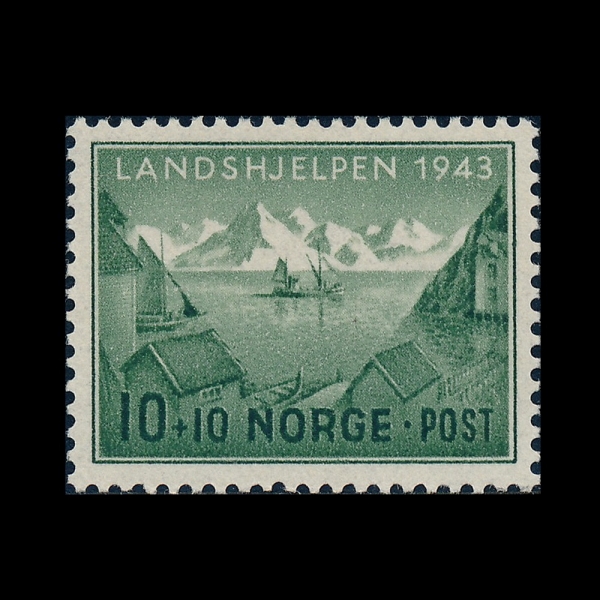 NORWAY(�븣����)-B32-10+10o-FISHING VILLAGE(����)-1943.11.10��