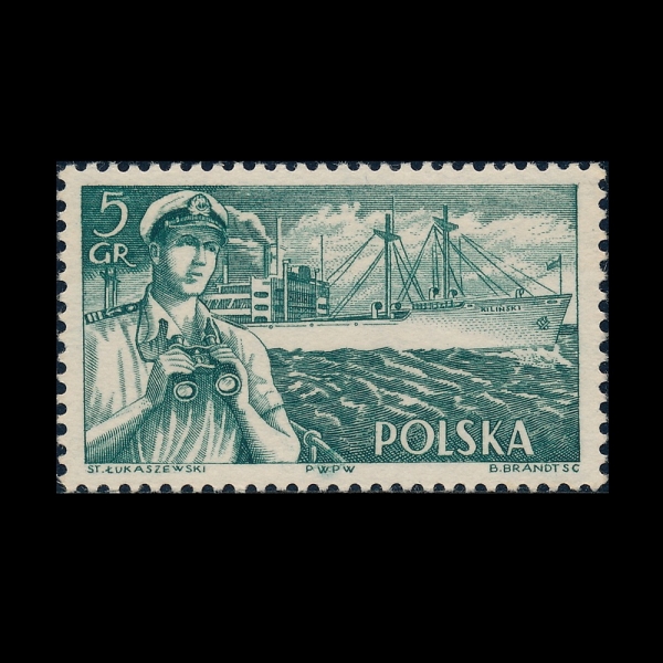 POLAND(������)-719-5g-CAPTAIN AND S. S. KILINSKI(����, MS ų����Ű)-1956.3.16��
