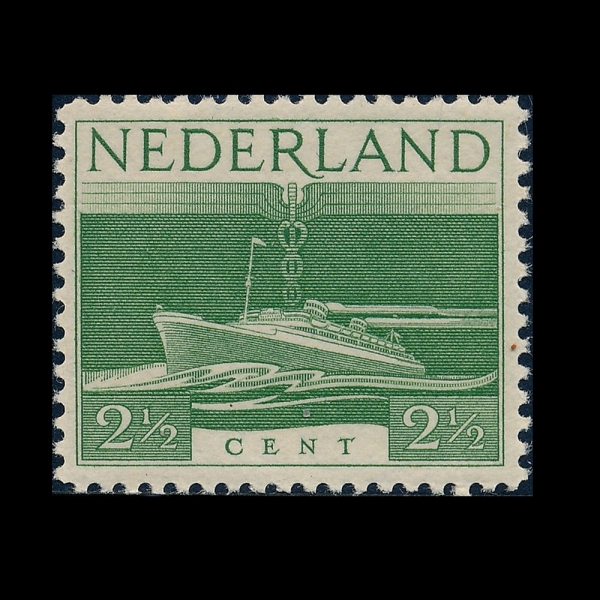 NETHERLANDS(�״�����)-#263-2 1/2c-S. S. \"NIEUW AMSTERDAM\"(SS �Ͽ� �Ͻ��׸���)-1944��