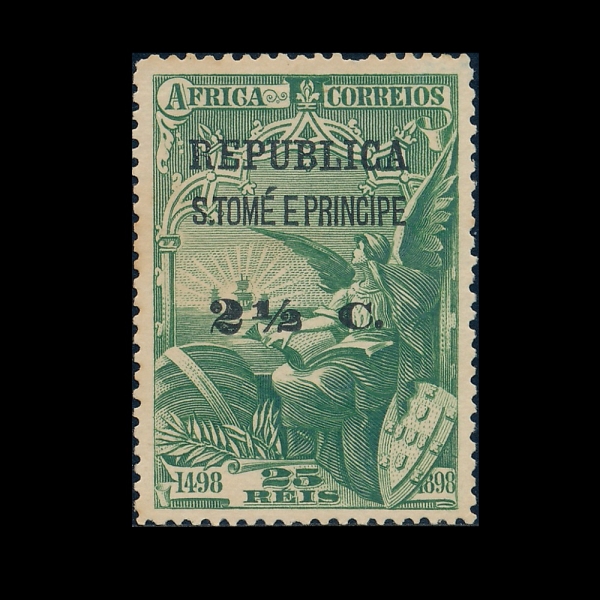 ST. THOMAS & PRINCE ISLANDS(������ ��������)-#181-2 1/2c on 25r-\"PORTUGAL\" AND VASCO DA GAMA\