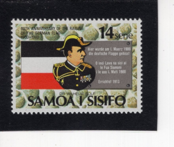 SAMOA(����)-#527-14s-GERMAN FLAG, DR. WILHELM SOLF, PLAGUE(���� ����, ���︧ ����, �佺Ʈ)-1980.3.26��