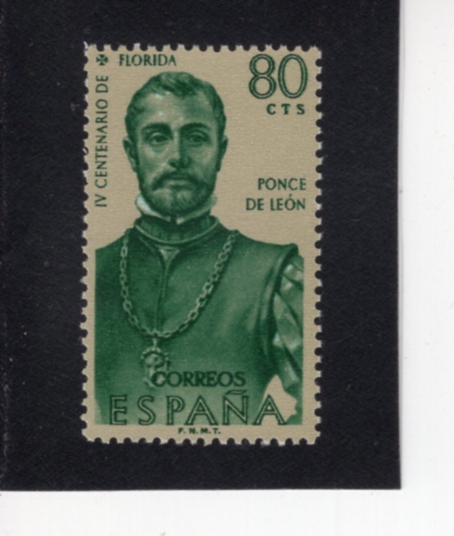 SPAIN(������)-#947-80c-PONCE DE LEON(�ľ� ���� �� ����)-1960.10.12��
