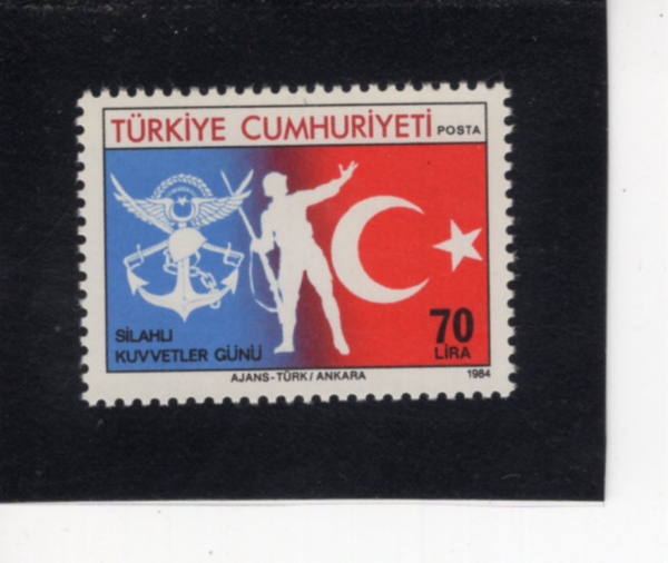 TURKEY(Ƣ��Ű��)-#2289-70 I-ARMS, SOLDIER, FLAG(����, ����, ����)-1984.8.25��