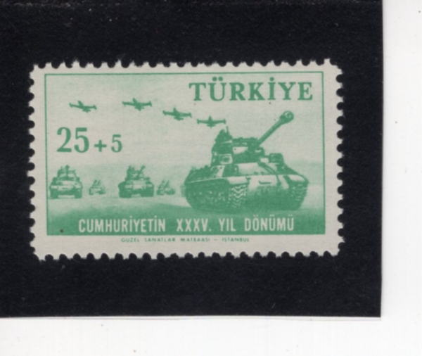 TURKEY(Ƣ��Ű��)-#B72-25+5k-TANKS AND PLANES(��ũ, �����)-1958.10.29��