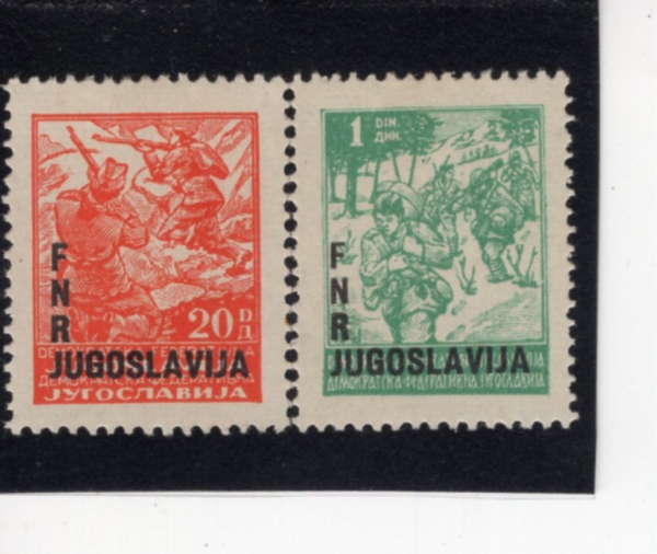 YUGOSLAVIA(����������)-#A22~3(2��)-PARTISANS(�ĸ�Ƽ��)-1949��