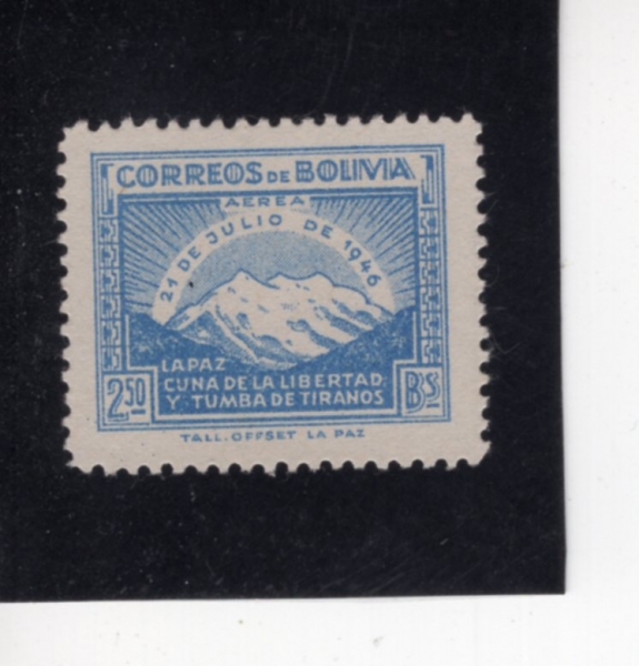 BOLIVIA(�������)-#C115-2.50b-MT. LLLIMANI(�ϸ�����)-1947.9.15��