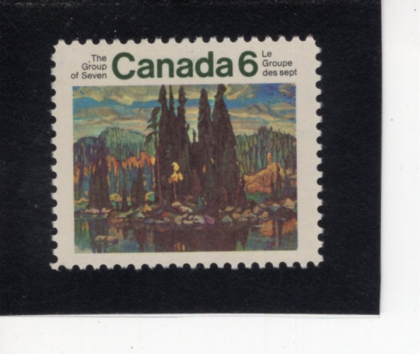 CANADA(ĳ����)-#518-6c-ISLE OF SPRUCE, BY ARTHUR LISMER(�Ƽ� �������� �����񳪹� ����)-1970.9.18��