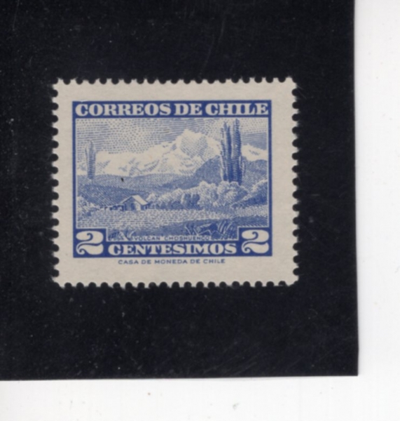 CHILE(ĥ��)-#326-2c-CHOSHUENCO VOLCANO, REDRAWN(����-�ʽ�����)-1962��