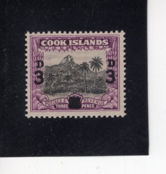 COOK ISLANDS(�� ����)-#115-3p on 1 1/2p-MT. IKURANGI BEHIND AVARUA(����밡�� �������� ����)-1940.9.2��
