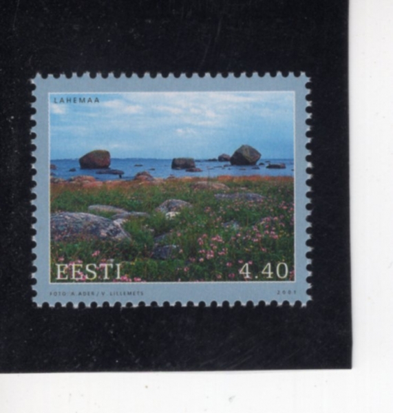 ESTONIA(������Ͼ�)-#423-4.40k-BALTIC COAST LANDSCOPES(��Ʈ �ؾ� ǳ��)-2001.9.15��