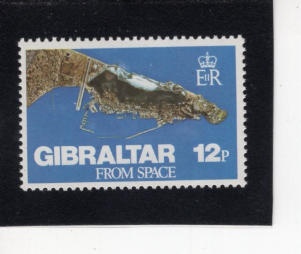 GIBRALTAR(�������)-#363-12p-GIBRALTAR FROM SPACE(���ֿ��� �� �������)-1978.5.3��