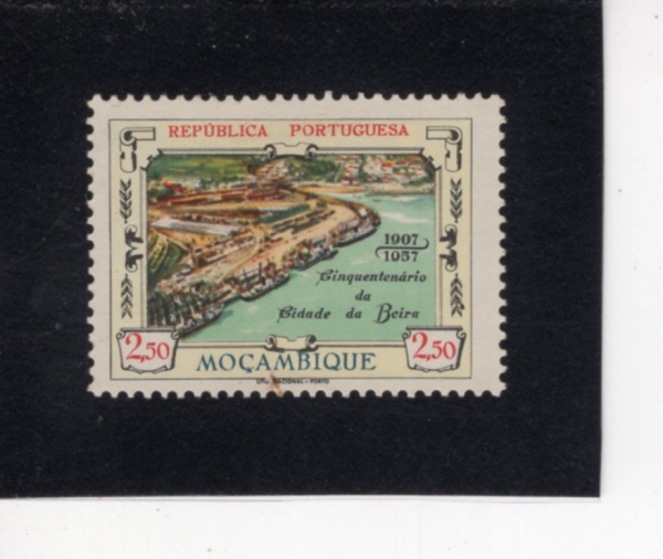 MOZAMBIQUE(�����ũ)-#402-2.50e-50TH ANNIV. OF THE CITY OF BEIRA(���̶� �� 50�ֳ�)-1957.8.15��