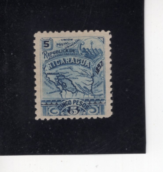 NICARAGUA(��ī���)-#81-1c-MAP OF NICARAGUA(��ī����� ����)-1896��