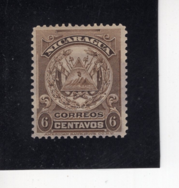 NICARAGUA(��ī���)-#184-6c-COAT OF ARMS(��ī����� ����)-1905.7.25��
