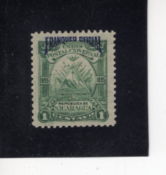 NICARAGUA(��ī���)-#O52-1c-COAT OF ARMS(����)-1895��
