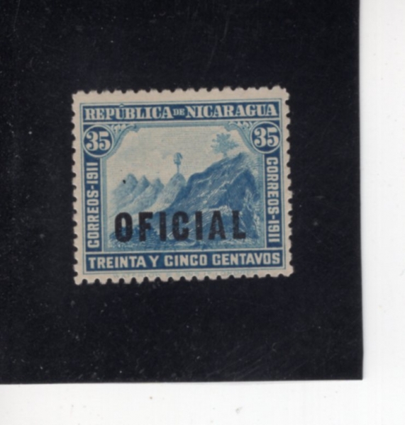 NICARAGUA(��ī���)-#O255-35c-COAT OF ARMS(����)-1912��