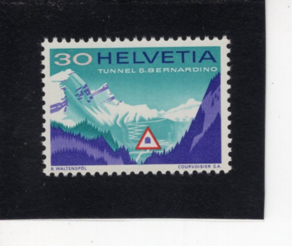 SWITZERLAND(������)-#485-30c-SAN BERNARDINO, FROM NORTH(�� �����������)-1967.9.18��