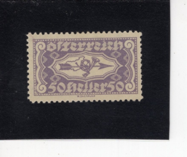 AUSTRIA(����Ʈ����)-#QE8-50h-POST HORN AND ARROW(����Ʈȥ, ȭ��)-1922��