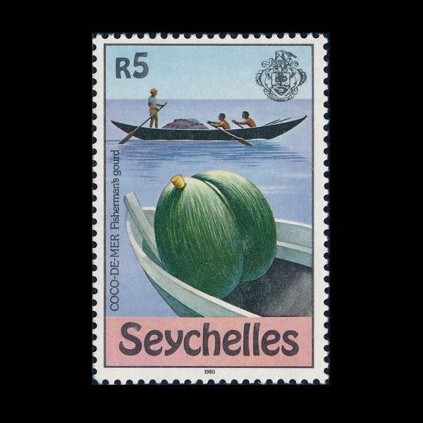 SEYCHELLES(���̼�)-#463-5r-GOURDS AND CANOES(ȣ��, ī��)-1980.10.31��