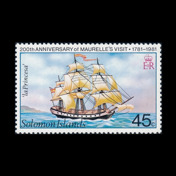 SOLOMON ISLANDS(�ַθ� ����)-#437-45c-HYDRA, 1972~73(HMS ���̵��)-1981.1.14��