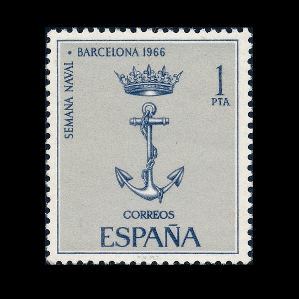 SPAIN(������)-#1364-1p-NAVY EMBLEM(�ر� ������)-1966.7.1��
