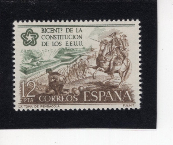 SPAIN(������)-#1950-12p-SPANISH CAPTURE OF PENSACOLA FROM ENGLISH(����ݶ� ������)-1976.5.29��