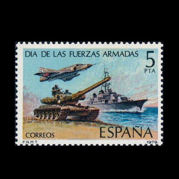 SPAIN(������)-#2152-5p-TANK, JET AND DESTROYER(��ũ, ��Ʈ��, ������)-1979.5.25��