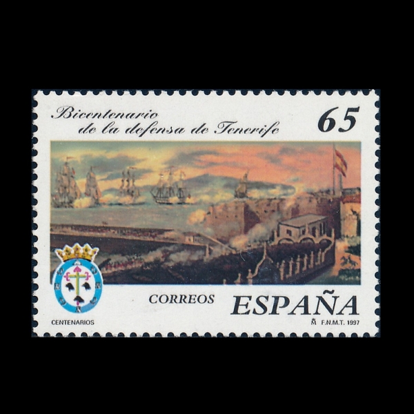 SPAIN(������)-#2903-65p-NAVAL DEFENCE OF TENERIFE, BICENT.(�׳׸��� �ر� ���� 200�ֳ�)-1997.7.24��