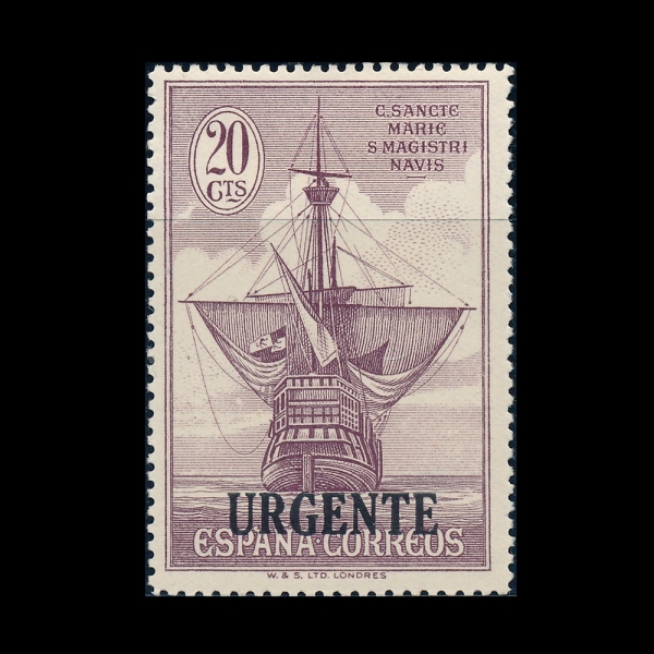 SPAIN(������)-#E8-20c-STERN OF \"SANTA MARIA\"(��Ÿ �������� ����)-1930.9.29��
