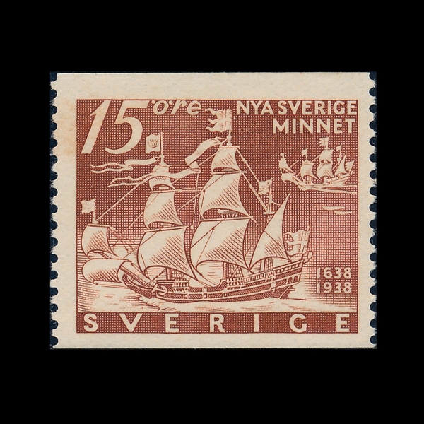 SWEDEN(������)-#269-15o-\"KALMAR NYCKEL\" SAILING FROM GOTHENBURG(Į���� ����, ���׺������� ����)-1938.4.8��