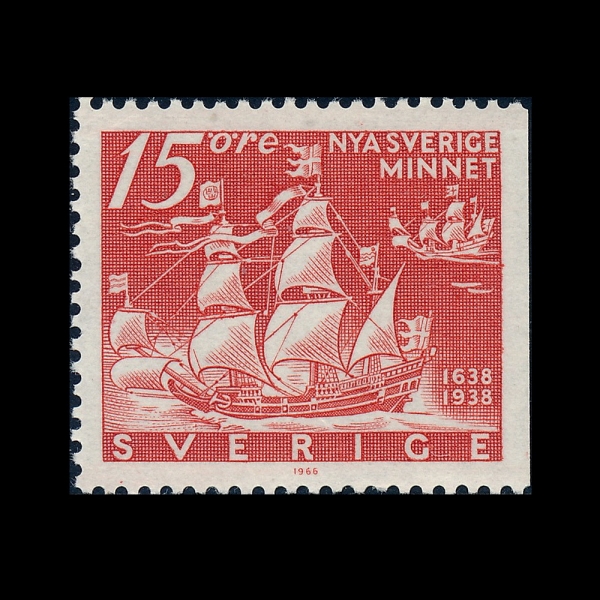 SWEDEN(������)-#274-15o-\"KALMAR NYCKEL\" SAILING FROM GOTHENBURG(Į���� ����, ���׺������� ����)-1938.4.8��