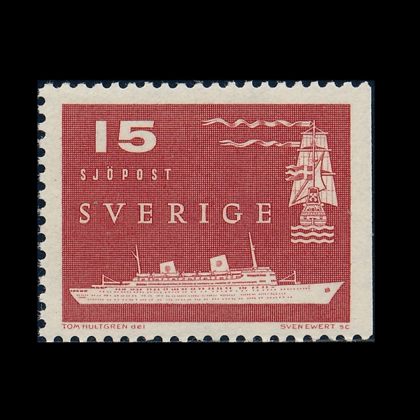 SWEDEN(������)-#523-15o-MODERN AND 17TH CENTURY VESSELS(����� 17���� ����)-1958.2.10��