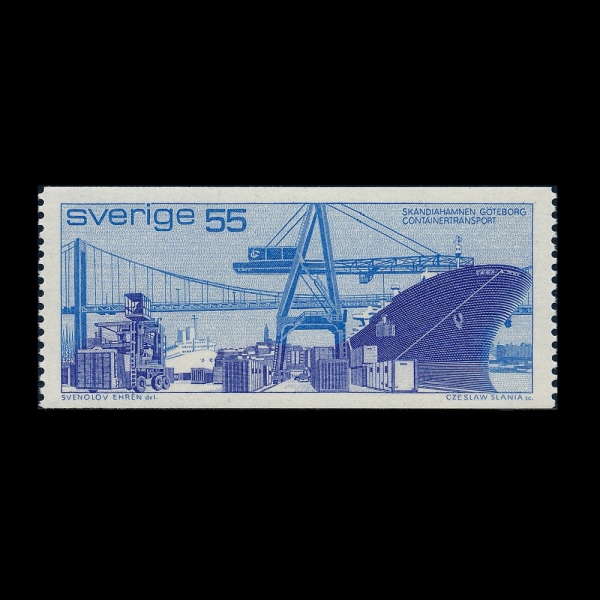SWEDEN(������)-#746-55o-GOTHENBURG HARBOR(���׺��� �ױ�)-1971��