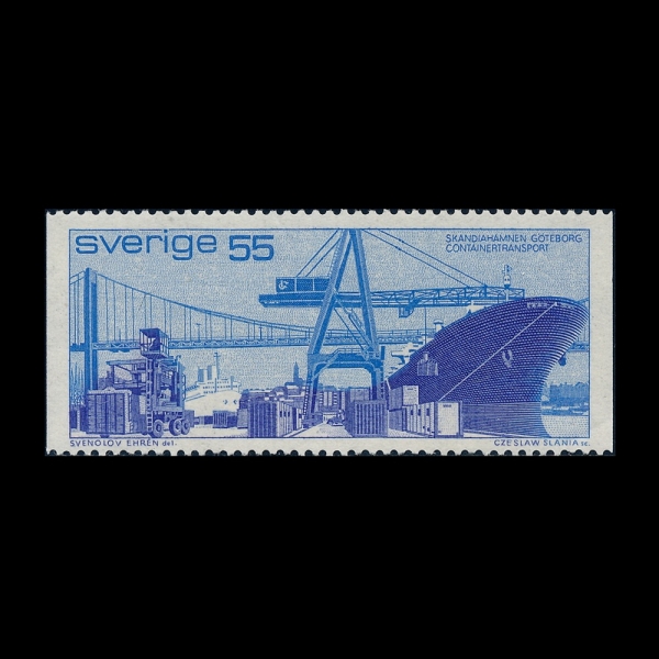 SWEDEN(������)-#761-55o-GOTHENBURG HARBOR(���׺��� �ױ�)-1971��