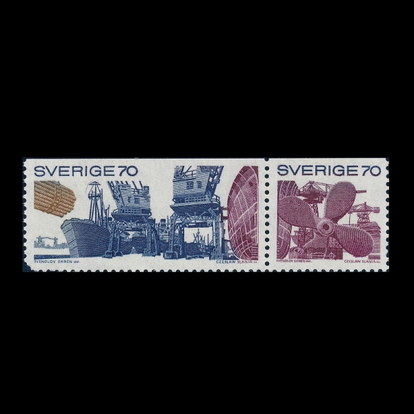 SWEDEN(������)-#862~3(2��)-SHIPPING INDUSTRY AND HEAVY INDUSTRY(�ؿ� ���, ����� ���)-1970.9.28��