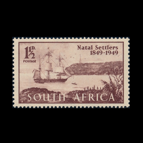 SOUTH AFRICA(��������ī��ȭ��)-#108-1 1/2p-\"WANDERER\" IN PORT NATAL(��Ʈ ��Ż���� \