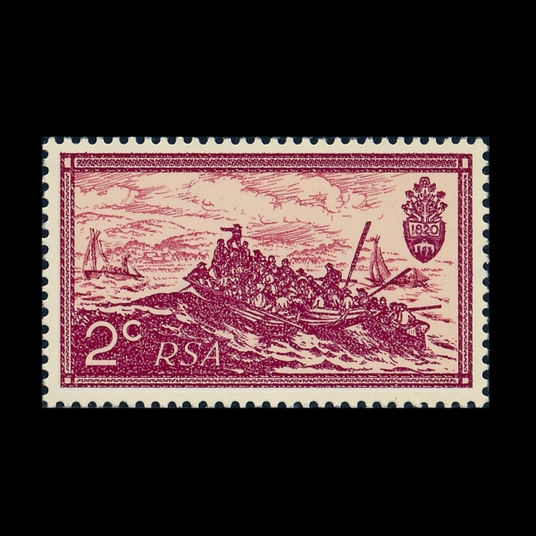 SOUTH AFRICA(��������ī��ȭ��)-#366-2c-LANDING OF BRITISH SETTLERS, 1820, BY THOMAS BAINES(�丶�� ���ν��� 1820�� ���� ������ ���)-1971.5.31��